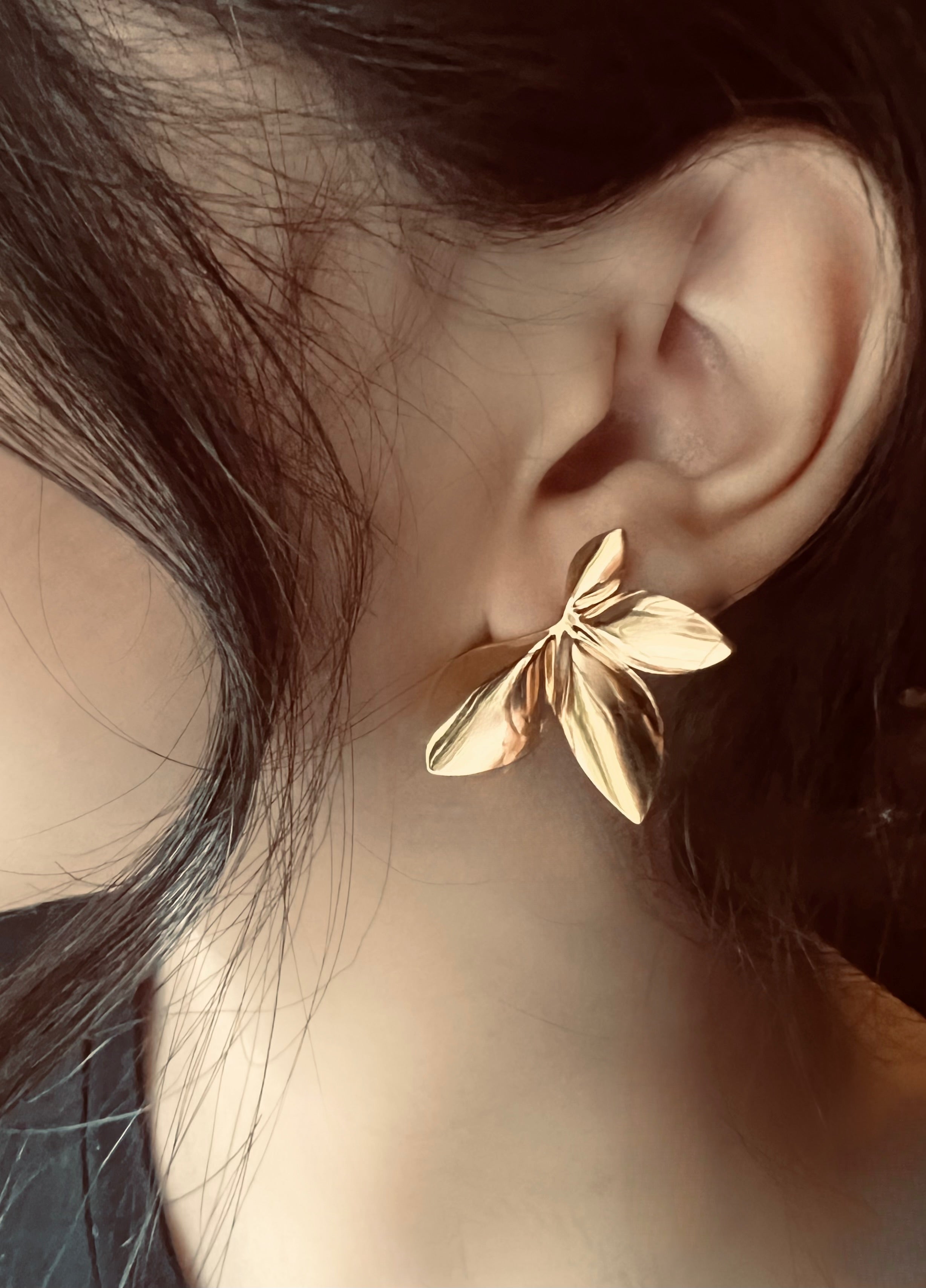 Gold Leaf Earrings