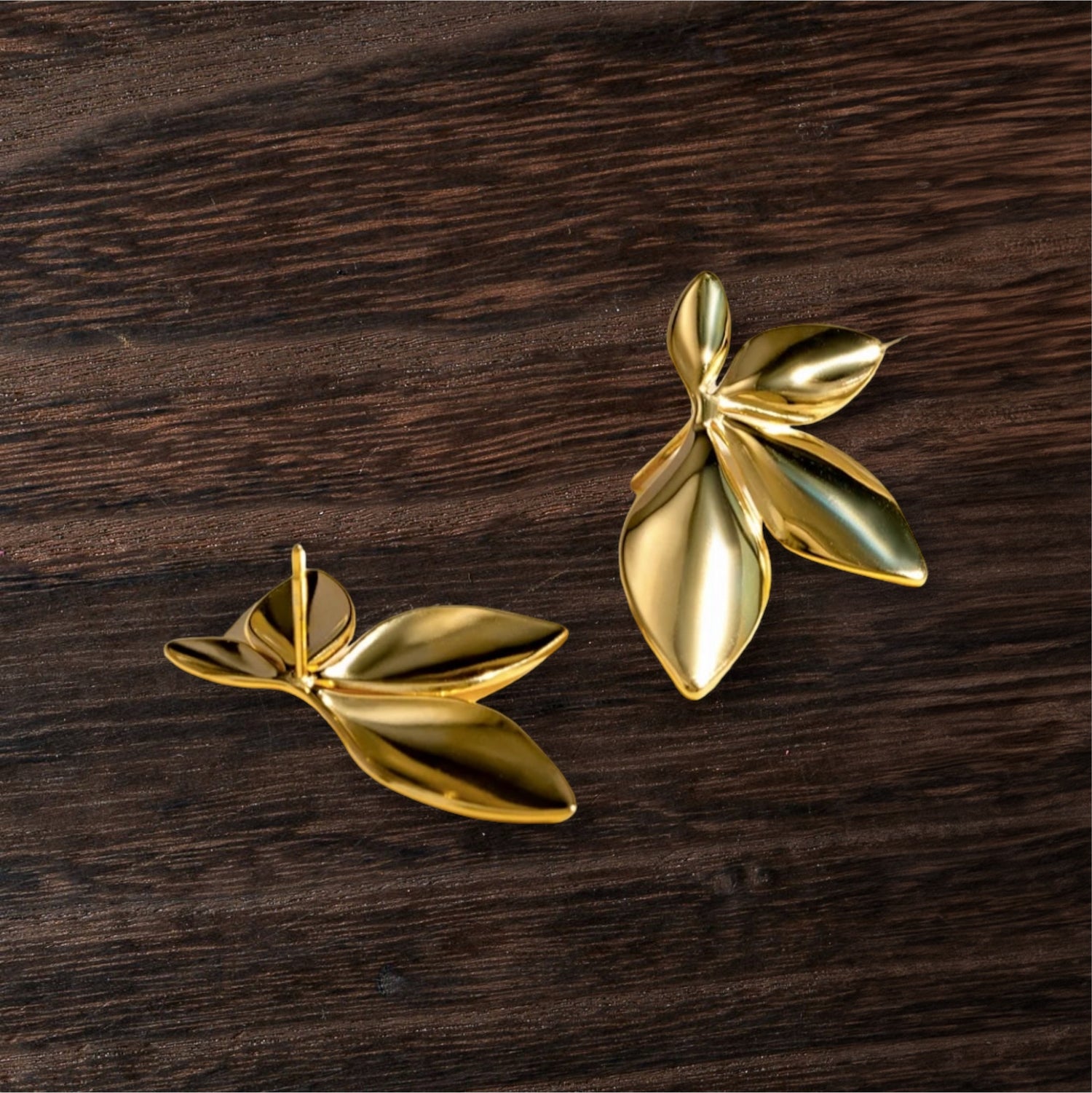 Gold Leaf Earrings