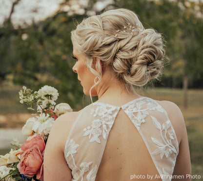 Pearl and Crystal Hair Vine